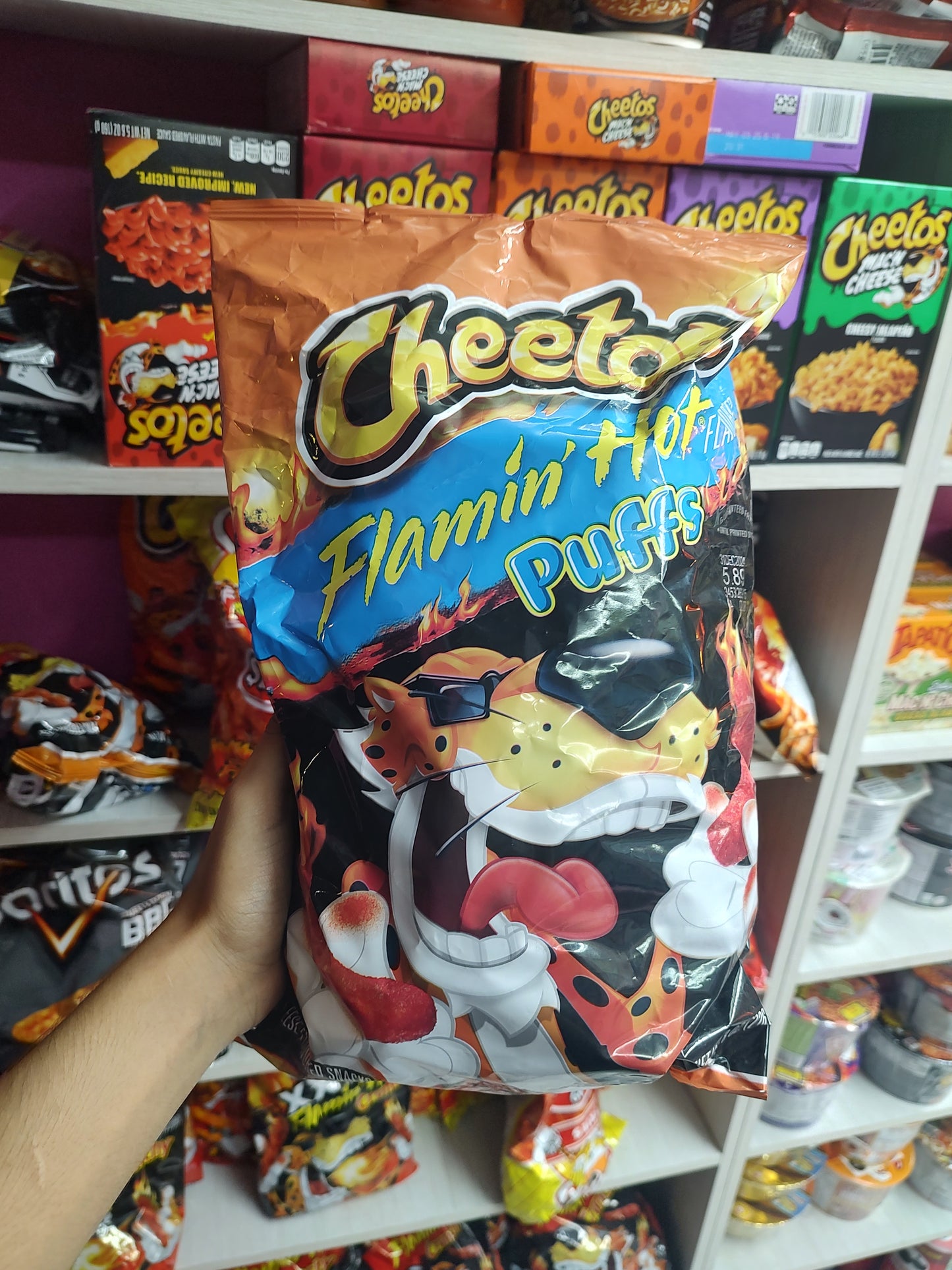 Flamin hot puff